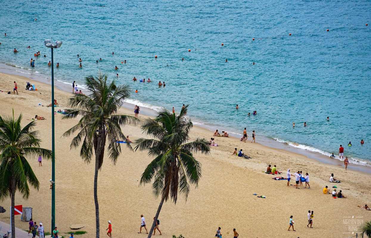 Nha Trang Beach On A Beautiful Sunny Day On Vietnam tour for family