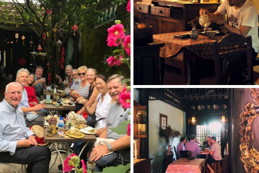 Exclusive private Vietnamese tea ceremony inside a 200-year-old ancient merchant house chapel in Hoi An