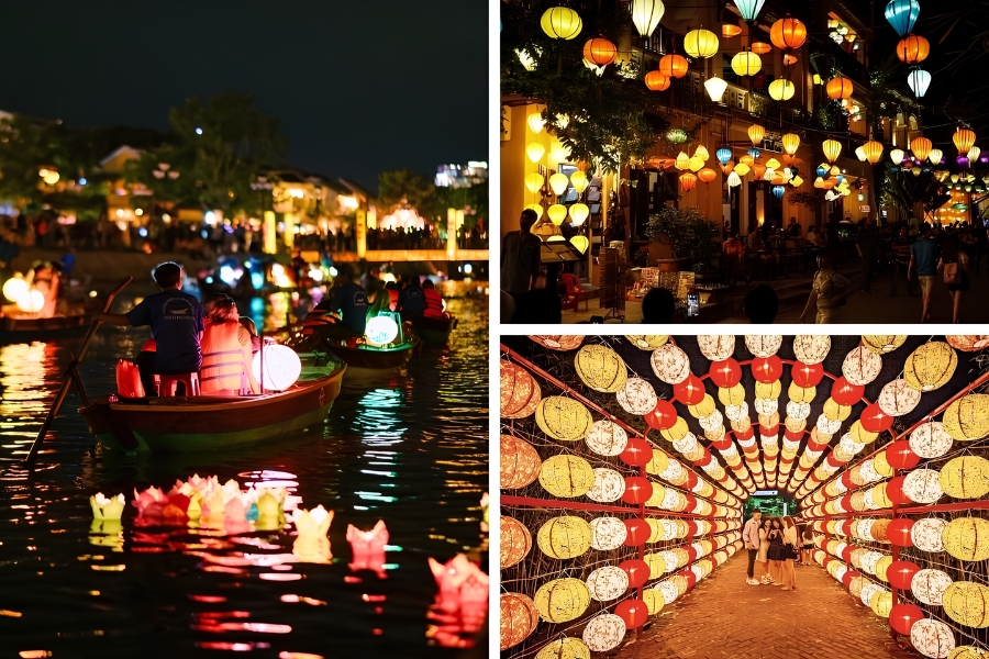 Hoi An Lantern Festival stands out as one of the best festivals in Vietnam for romantic, timeless evenings