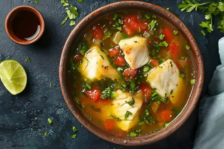 Samlor Machu Trey, a popular soup in Cambodia